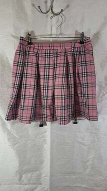 Hot Topic Pink Plaid Pleated Mini Skirt Mall Goth Emo Size Medium